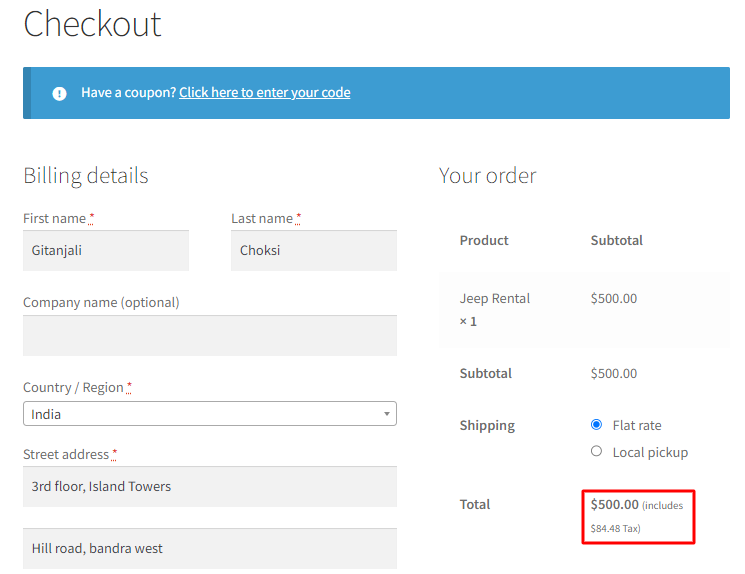 Prices Including or Excluding Taxes - Tyche Softwares Documentation