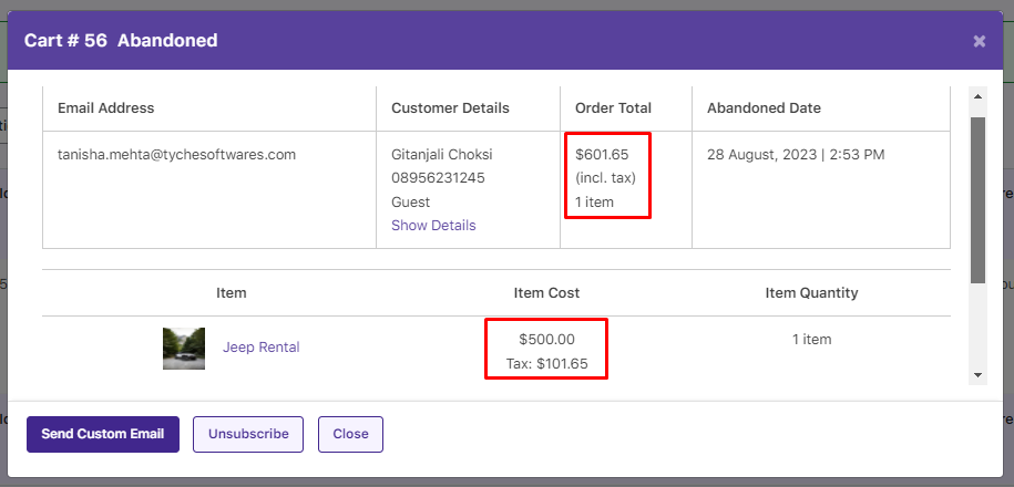 Prices Including or Excluding Taxes - Tyche Softwares Documentation