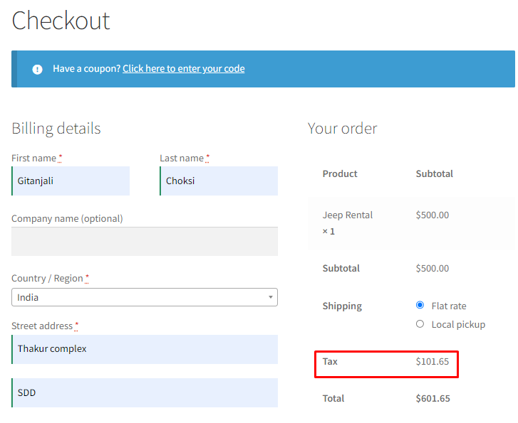 Prices Including or Excluding Taxes - Tyche Softwares Documentation