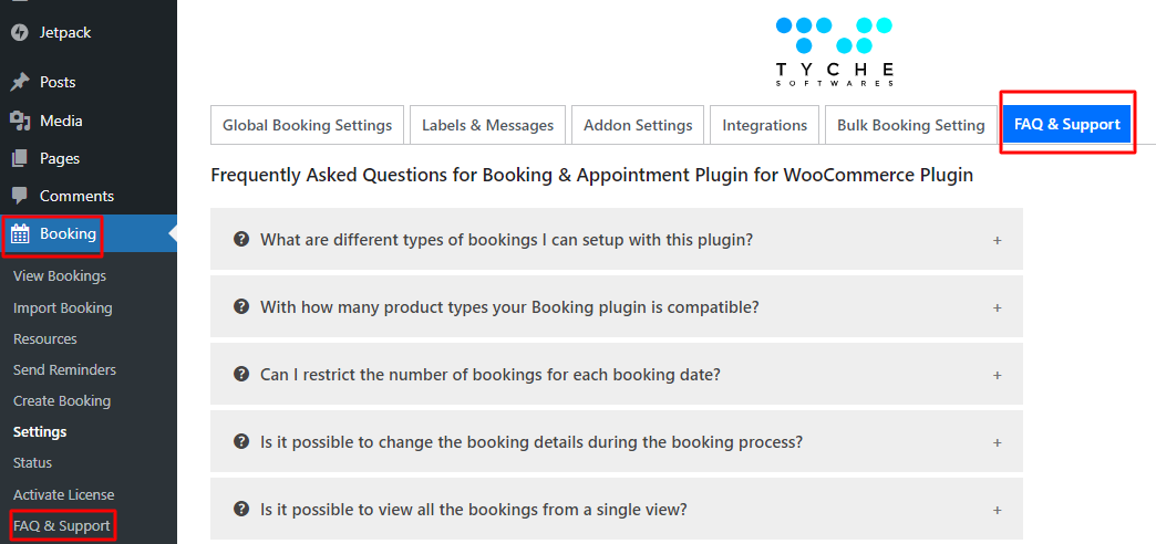 New Admin UI changes in v6.0.0 of Booking & Appointment for WooCommerce plugin - Tyche Softwares Documentation