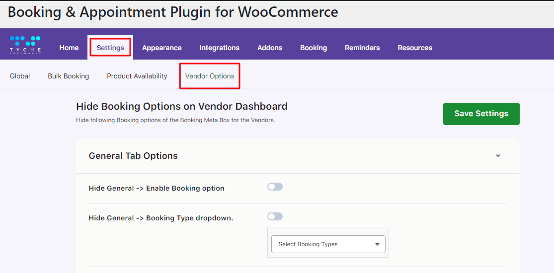 New Admin UI changes in v6.0.0 of Booking & Appointment for WooCommerce plugin - Tyche Softwares Documentation