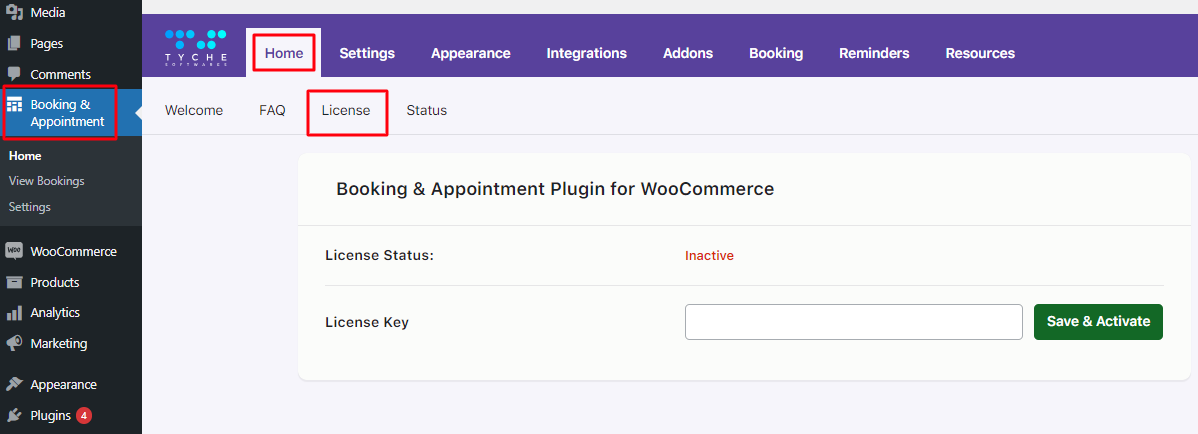 New Admin UI changes in v6.0.0 of Booking & Appointment for WooCommerce plugin - Tyche Softwares Documentation