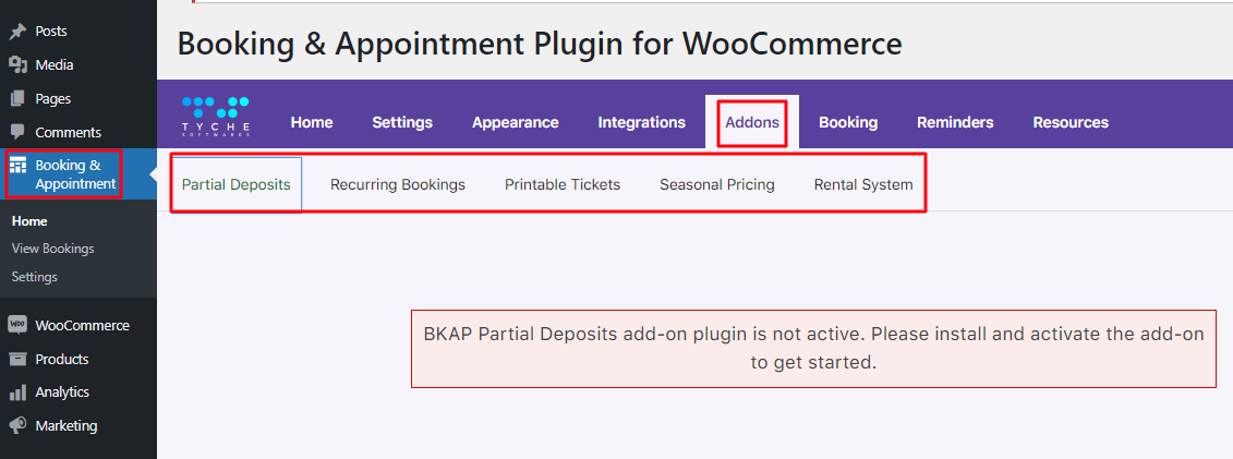 New Admin UI changes in v6.0.0 of Booking & Appointment for WooCommerce plugin - Tyche Softwares Documentation