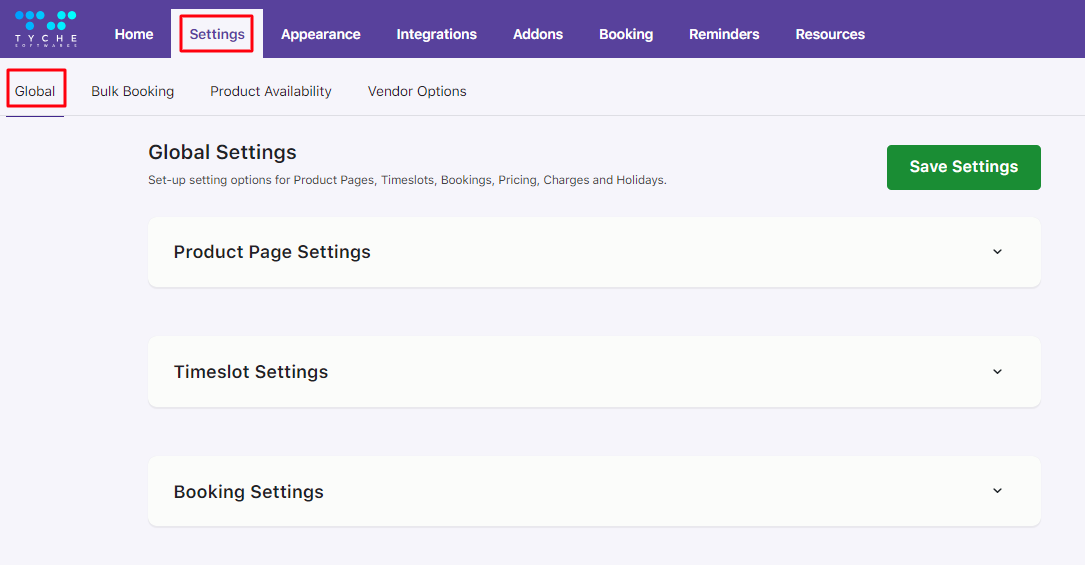 New Admin UI changes in v6.0.0 of Booking & Appointment for WooCommerce plugin - Tyche Softwares Documentation