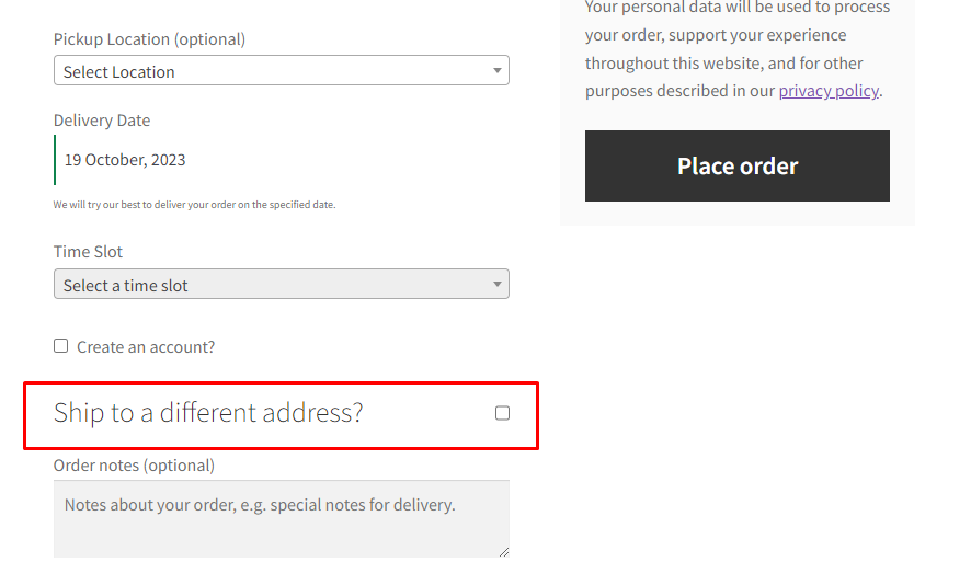 How can my customers select between Pickup or Delivery before entering the address? - Tyche Softwares Documentation