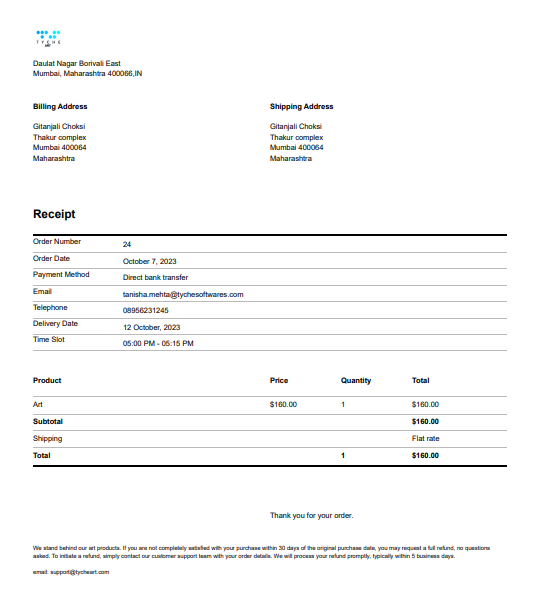 Customizing your Templates 18 Customizing your Templates - Tyche Softwares Documentation