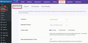 Create Booking - Tyche Softwares Documentation