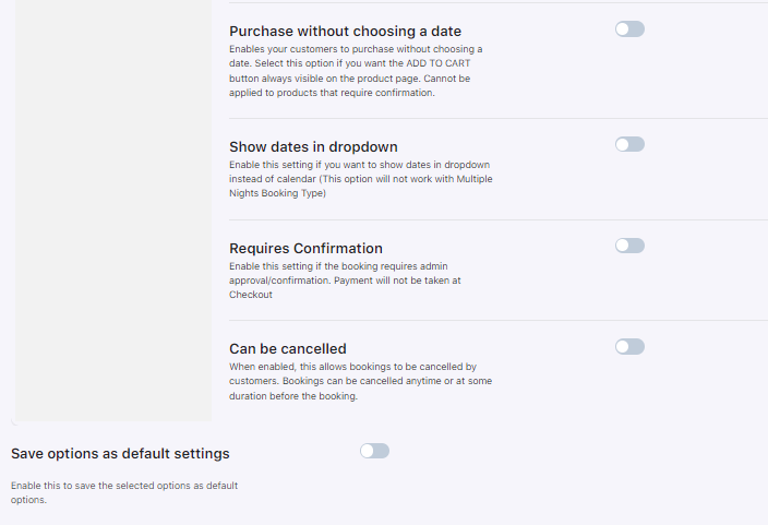 Bulk Booking Settings - Tyche Softwares Documentation