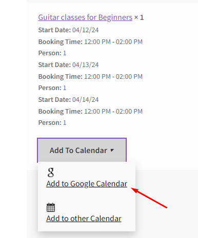 Google Calendar - Tyche Softwares Documentation