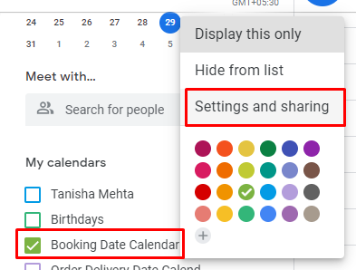 Google Calendar - Tyche Softwares Documentation