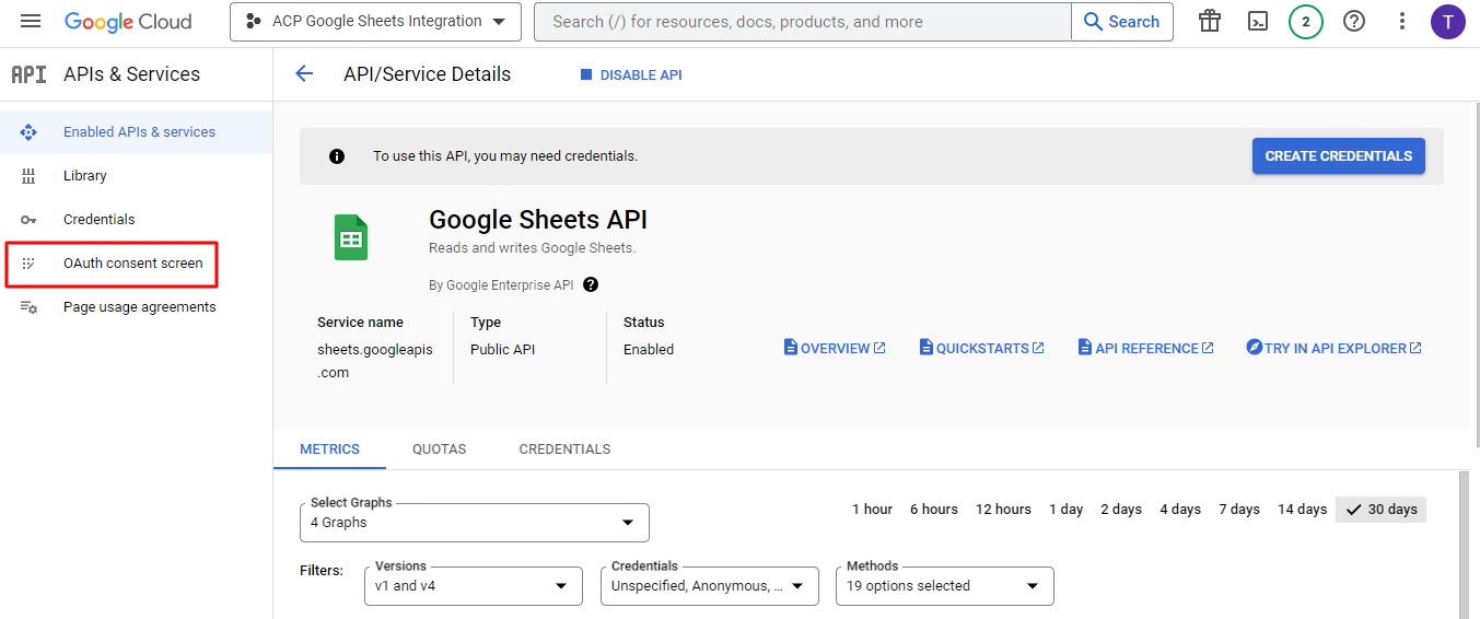 Integration with Google Sheets - Tyche Softwares Documentation