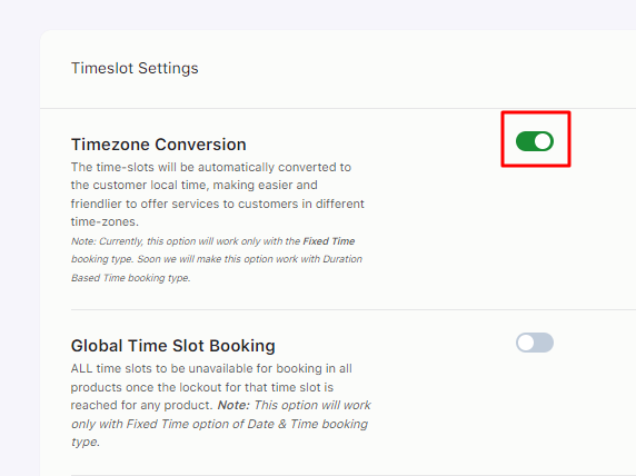 Global Settings - Tyche Softwares Documentation