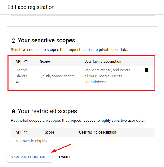 Integration with Google Sheets - Tyche Softwares Documentation