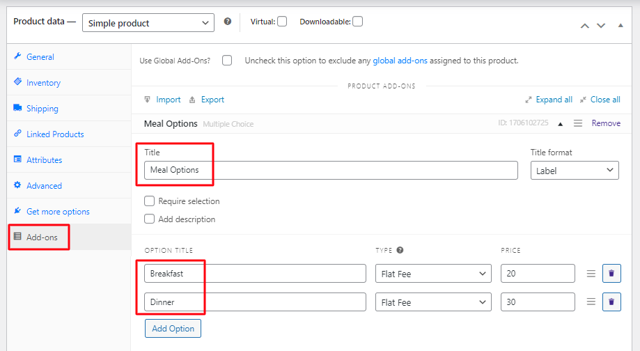 Global Settings - Tyche Softwares Documentation