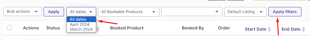View Bookings - Tyche Softwares Documentation