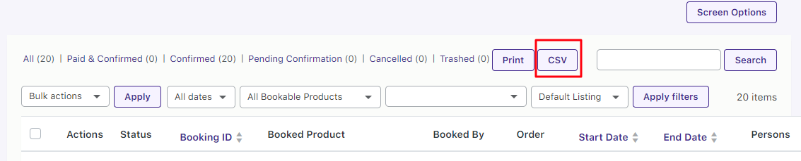 View Bookings - Tyche Softwares Documentation