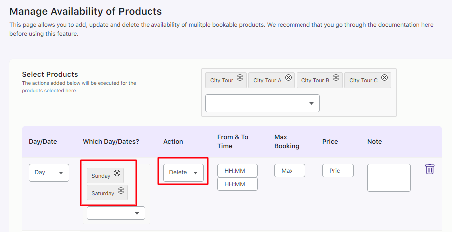 Product Availability - Tyche Softwares Documentation