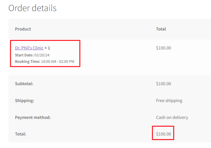 Fixed Time in the Date & Time Booking Type - Tyche Softwares Documentation