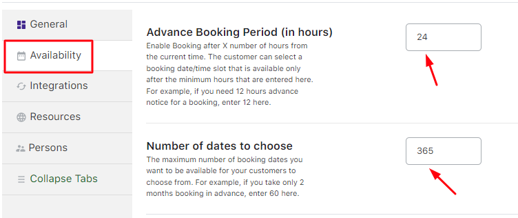 Fixed Time in the Date & Time Booking Type - Tyche Softwares Documentation