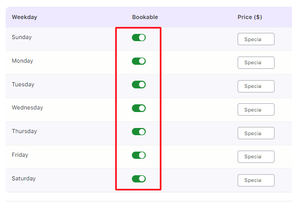 Maximum Nights in the Multiple Nights Booking Type - Tyche Softwares Documentation