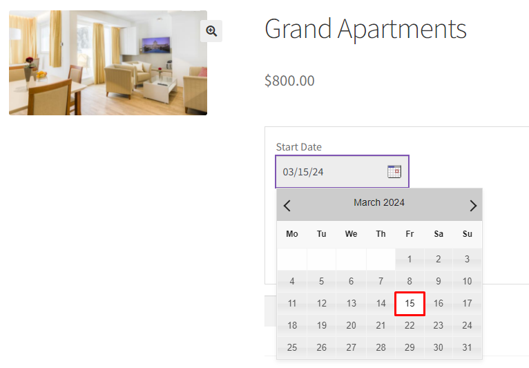 Maximum Nights in the Multiple Nights Booking Type - Tyche Softwares Documentation