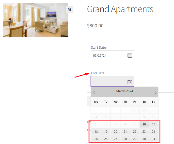 Maximum Number of Nights to Book in the Multiple Nights Booking Type - Tyche Softwares Documentation