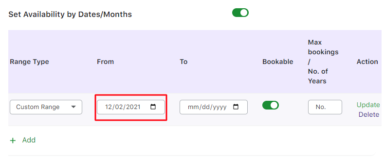 Setup Multiple Dates Booking - Tyche Softwares Documentation