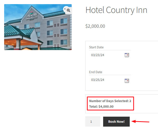 Minimum Number of Nights to Book in the Multiple Nights Booking Type - Tyche Softwares Documentation