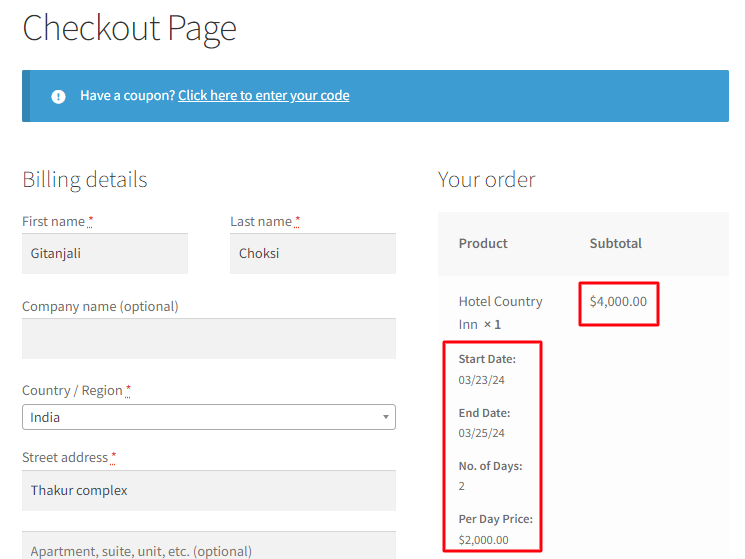 Minimum Nights in the Multiple Nights Booking Type - Tyche Softwares Documentation