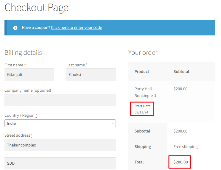 Recurring Weekdays in the Single Day Booking Type - Tyche Softwares Documentation