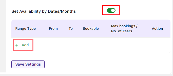 Specific Dates Booking in the Single Day Booking Type - Tyche Softwares Documentation