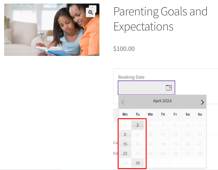 Maximum Bookings for days, dates and time slots - Tyche Softwares Documentation