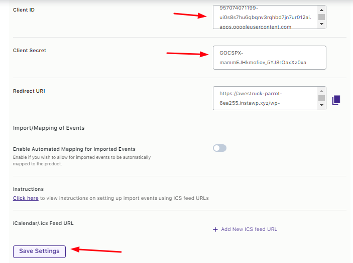 Exporting Product Level bookings to Google Calendar - Tyche Softwares Documentation