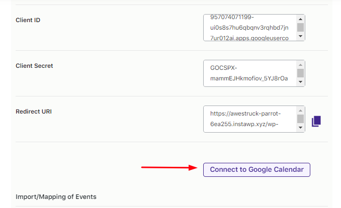 Exporting Product Level bookings to Google Calendar - Tyche Softwares Documentation