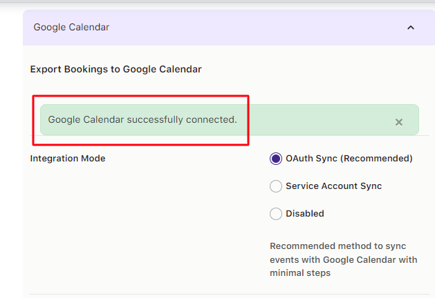 Exporting Product Level bookings to Google Calendar - Tyche Softwares Documentation