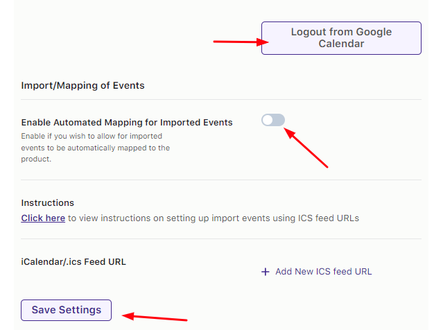 Exporting Product Level bookings to Google Calendar - Tyche Softwares Documentation