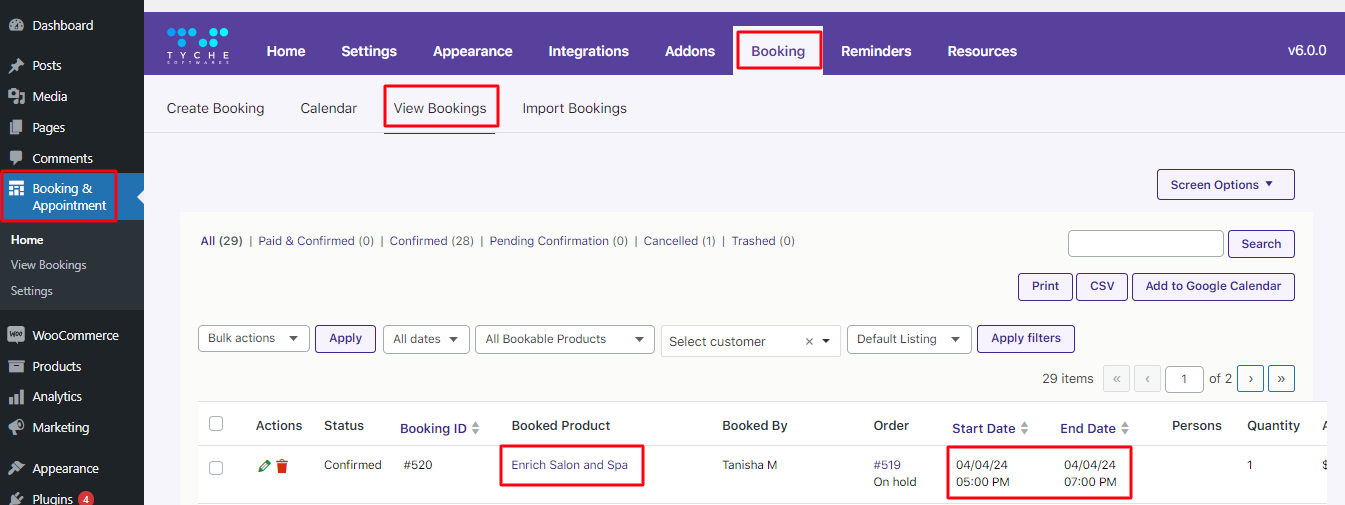 Exporting Product Level bookings to Google Calendar 21 Exporting Product Level bookings to Google Calendar - Tyche Softwares Documentation
