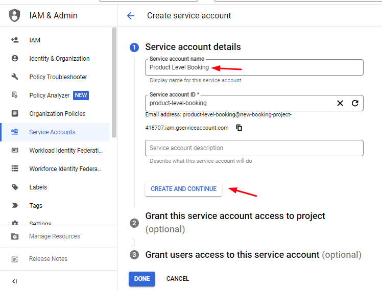 Exporting Product Level bookings to Google Calendar - Tyche Softwares Documentation