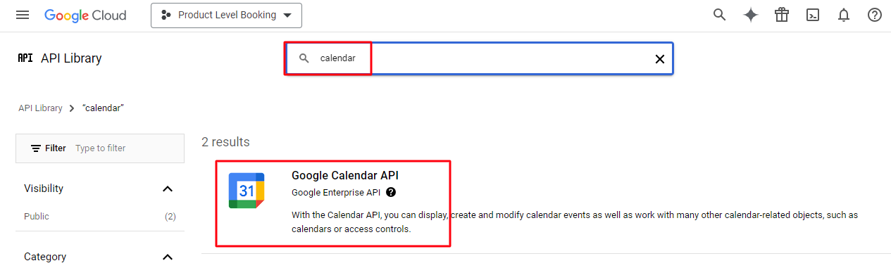 Exporting Product Level bookings to Google Calendar - Tyche Softwares Documentation
