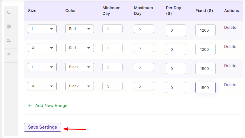 Price by Range for Variable Multiple Nights bookable products - Tyche Softwares Documentation