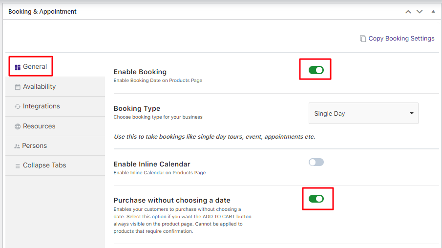 Purchasing a bookable product without selecting booking details - Tyche Softwares Documentation