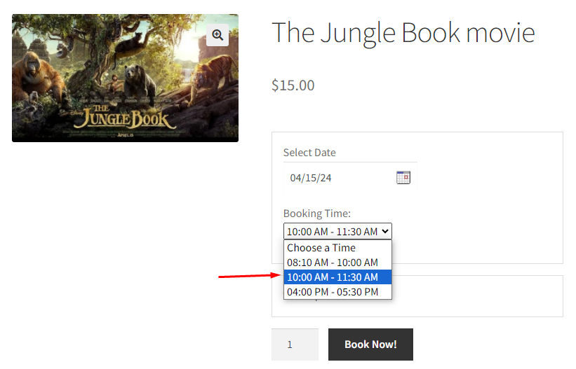 Set up time slot prices using the Fixed Time booking type - Tyche Softwares Documentation