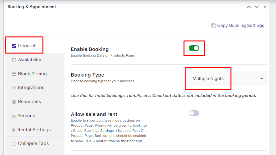 Setup Fixed Blocks for Multiple Day Bookings - Tyche Softwares Documentation