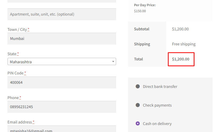 Price by Ranges for Simple Multiple Nights bookable products - Tyche Softwares Documentation