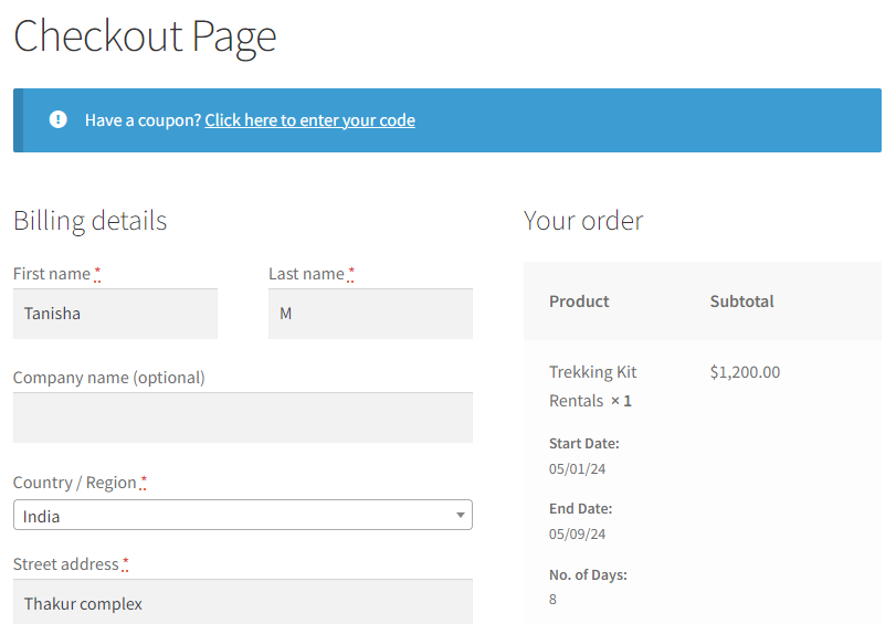 Price by Ranges for Simple Multiple Nights bookable products - Tyche Softwares Documentation