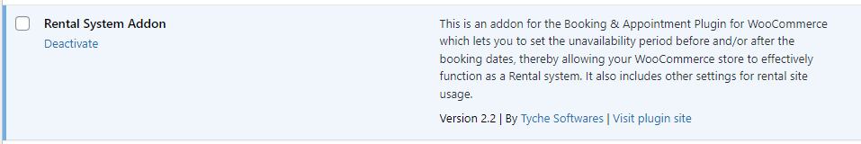 Rental System - Tyche Softwares Documentation