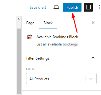 Available Bookings Block - Tyche Softwares Documentation