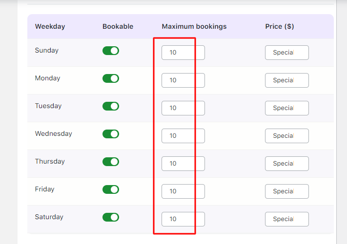 Using Resources for different Booking Types - Tyche Softwares Documentation