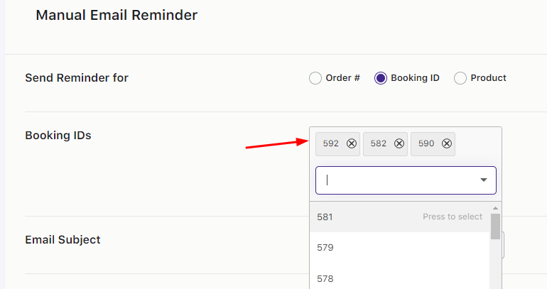 Create and Send Reminder Emails Manually - Tyche Softwares Documentation