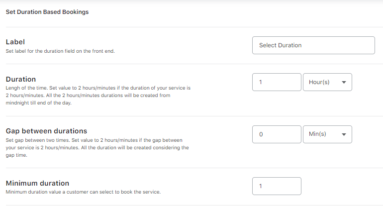 Managing Time Availability - Tyche Softwares Documentation